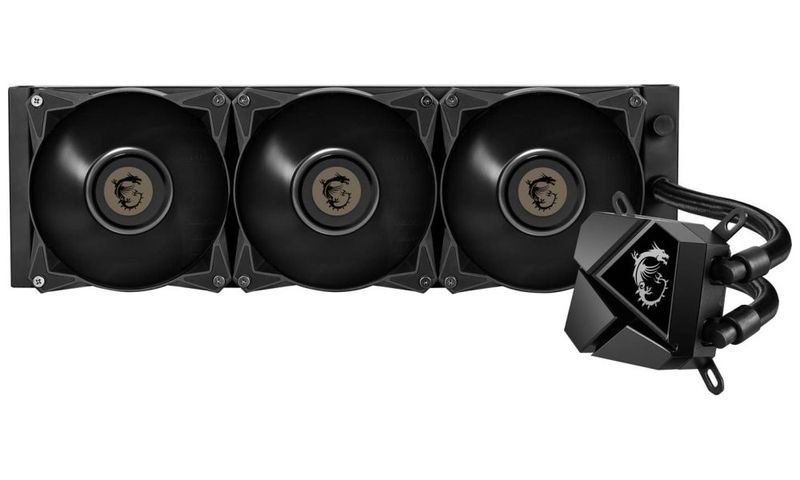 OPRAVENÉ - MSI vodní chladič CPU MAG CoreLiquid P360/ 3x 120 mm fan / podpora LGA1700 Vodní chladic, pro CPU, pro Intel i AMD, 3× 120mm ventilátor, socket 1700, 115x, 1200, 1366, 2011, 2011-3, 2066, AM4, FM2(+), FM1