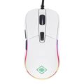 DELTACO GAM-085-W GAMING, Myš, USB, biela