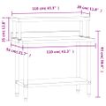 vidaXL Kuchynský pracovný stôl s policou 110x55x120 cm nehrdzav. oceľ