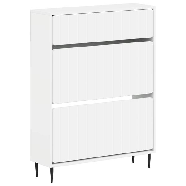 vidaXL Skriňa na topánky ZWOLLE 78 x 24 x 103 cm Kompozitné drevo