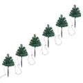 vidaXL Vianočné stromčeky k chodníku 6 ks viacfarebné LED 45 cm PVC