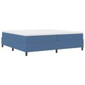 vidaXL Platformový rám postele Modrá 200 x 200 cm Kordúrová tkanina