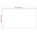 vidaXL Kuchynské zásteny 2 ks biele 70x40 cm tvrdené sklo