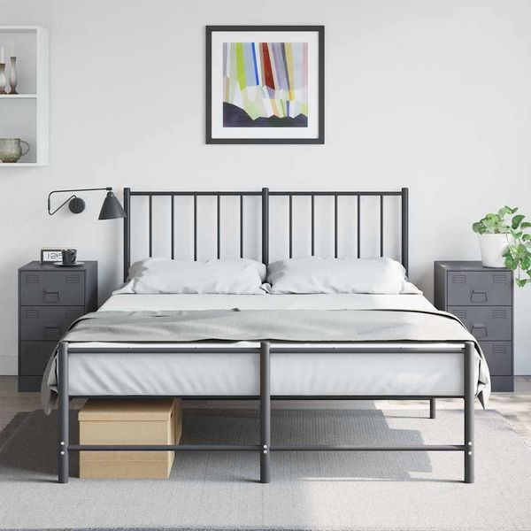 vidaXL Nočné stolíky 2 ks antracitové 34,5x39x62 cm oceľ