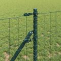 vidaXL Euro plotový základ 50 x 0,4 m PVC potiahnutá oceľ Zelená