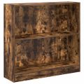 vidaXL Knižnica dymový dub 80x24x76 cm kompozitné drevo