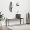vidaXL lavička Biela 110 x 35 x 45 cm Masívne borovicové drevo