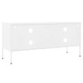 vidaXL TV skrinka biela 105x35x50 cm oceľ