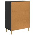 vidaXL Servírovacia skriňa Čierna 66 x 34,5 x 90 cm Kompozitné drevo