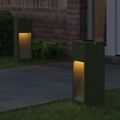 vidaXL Solárna LED chodníková lampa 2 ks Teplá biela 18 x 18 x 50 cm