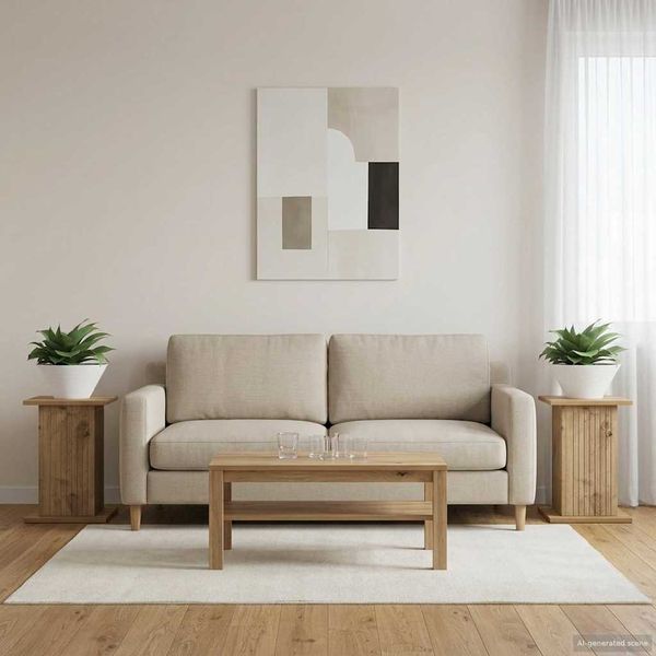 vidaXL Stojan na rastliny 2 pcs Dub artisan 30,5 x 30 x 43 cm