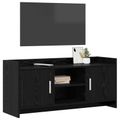 vidaXL TV skrinka 102 x 33 x 47 cm Čierny dub Kompozitné drevo