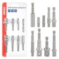 Sada adaptérov na nástrčné kľúče 9ks 1/4", 3/8", 1/2" AMiO-04931