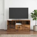 vidaXL TV skrinka Staré drevo 102 x 34,5 x 47 cm Kompozitné drevo