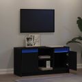 vidaXL TV jednotky 100 x 34 x 50 cm Čierna Kompozitné drevo