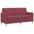 vidaXL Sofa s úložným priestorom Víno červené 172 x 78 x 87 cm