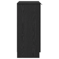vidaXL Servírovacia skriňa Čierny dub 60 x 30 x 70 cm Kompozitné drevo