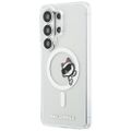 Puzdro Karl Lagerfeld IML Peekaboo Choupette MagSafe pre Samsung Galaxy S26 Ultra priehľadné