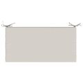 vidaXL Vankúš na lavičku SOEST 100% polyester Biela 80 x 40 x 5 cm