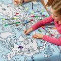 Obrus na vyfarbenie World map Vymaľuj a oper