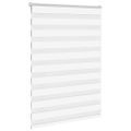 vidaXL Zebra roleta biela 100x100 cm šírka látky 95,9 cm polyester