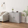 vidaXL Komoda sivý dub sonoma 80x33x70 cm spracované drevo