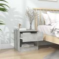 vidaXL Nočné stolíky 2 ks betónové sivé spracované drevo