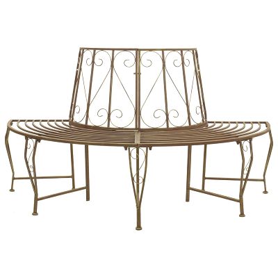 vidaXL Stromová lavička 4-Počet miest 160 x 80 x 89 cm Oceľ