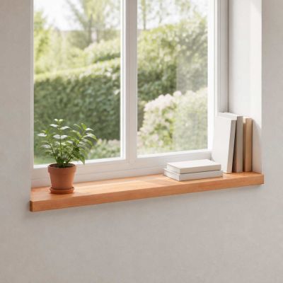 vidaXL Parapety 2 ks Lak 100 x 25 x 2 cm Masívne bukové drevo