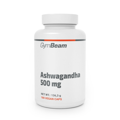 Ashwagandha 500 mg - GymBeam, 180 kaps.