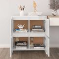 vidaXL Komody 2 ks lesklé biele 70x41x75 cm drevotrieska