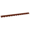vidaXL Obrubník trávnika 10 ks 102 x 4 x 4 cm Oceľ Hrdzavý