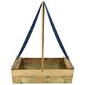 vidaXL Pieskovisko so strechou 80x60x97,5 cm impregnované borovicové drevo