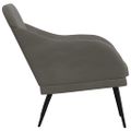 vidaXL Kreslo tmavosivé 63x76x80 cm zamat