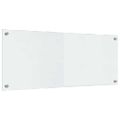 vidaXL Kuchynský obklad 2 ks Priehľadná 100 x 40 cm tvrdené sklo