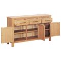 vidaXL Sada príborníka a kredenca z dubového dreva 112x33,5x175 cm