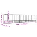 vidaXL Voliéra s nadstavcom strieborná 1042,5x107x212 cm oceľ