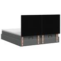 vidaXL Ottoman posteľ s matracom a LED Tmavosivá 160 x 200 cm Látka