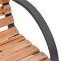 vidaXL Záhradná lavička 120 cm, drevo a železo