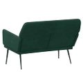 vidaXL Lavička tmavozelená 108x79x79 cm zamat