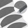 vidaXL Nášľapy na schody samolepiace 20 ks sivé 65x22,5x3,5 cm