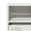 vidaXL TV skrinka biela 68x39x43,5 cm oceľ valcovaná za studena