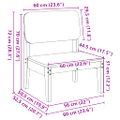 VidaXL záhradné stoličky 2 ks 60x52,5x72cm impregnované drevo borovica