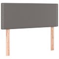 vidaXL Boxspring posteľ s matracom sivá 100x200 cm umelá koža