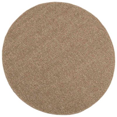 vidaXL Kusové koberce Okrúhly AGIRA Prírodná Ø 120 CM Polyester