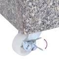 vidaXL Stojan na slnečník bledosivý 45x25x8,3 cm žula