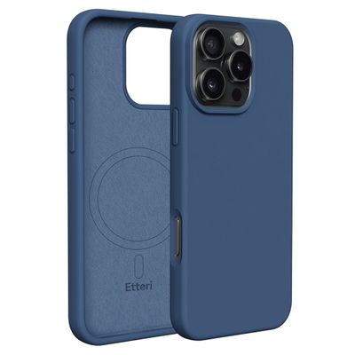 Etteri Silicone Mag puzdro pre iPhone 16 Pro Max 6,9" tmavomodrá