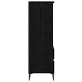 vidaXL Highboard Čierny dub 40 x 36 x 110 cm Kompozitné drevo