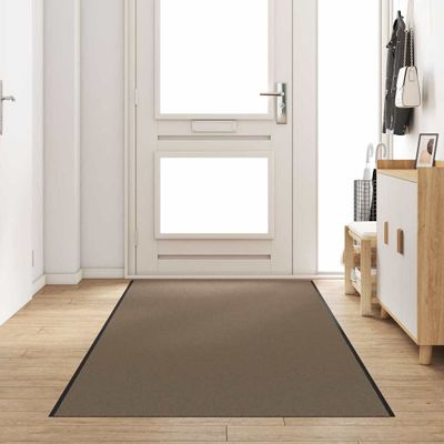 vidaXL Rohož Beige a čierna 120 x 400 cm 100% polyamid