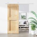 vidaXL Posuvné dvere 80 x 210 cm Masívne borovicové drevo (neupravené)